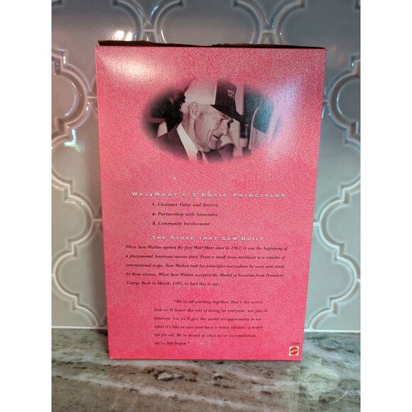 VINTAGE 1997 WAL-MART 35TH ANNIVERSARY BARBIE DOLL SPECIAL EDITION MATTEL #17245 - Picture 3 of 8